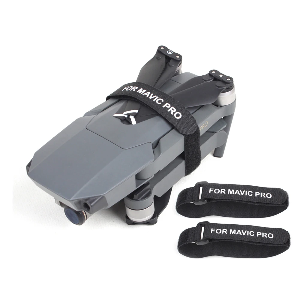 

Optional New 2pcs Propeller Blade motor Fixed Fixer Magic Tape Straps Hook Loop Cable Cord Ties for DJI Mavic 2 /Mavic Pro Drone