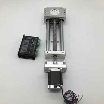 

500MM 20Inch Stroke Sliding Table & NEMA23 Stepper Motor & Driver & Coupling Kits Linear Module Slide Linear Stage BallScrew