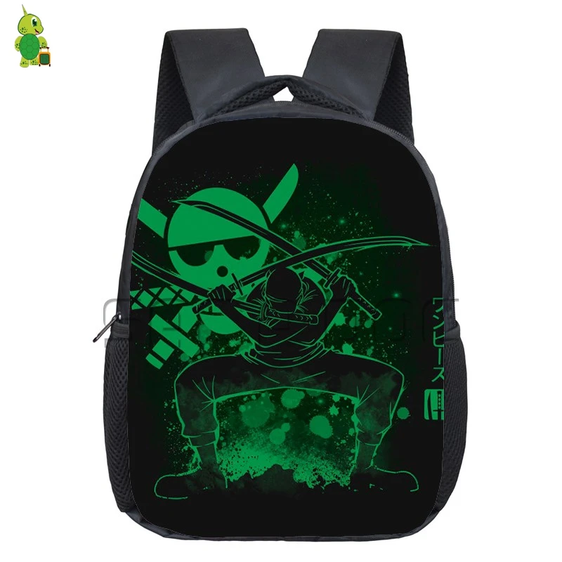 Buy Anime One Piece Zoro Fluorescence Printing Backpack Children Kindergarten