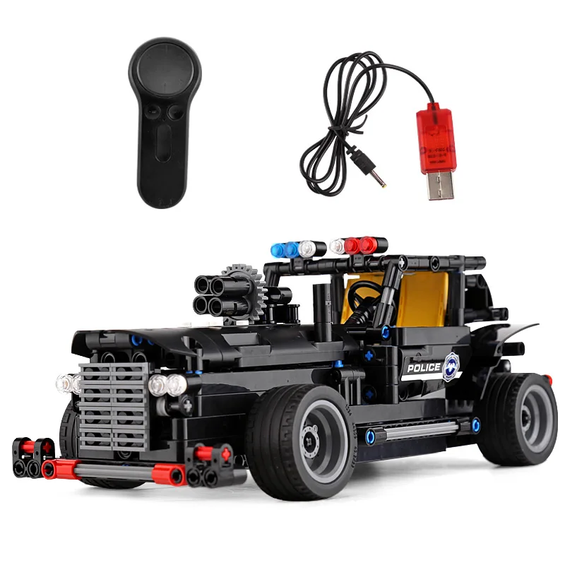 

Legoing 13007 The SWAT Command Vehicle Compatible with Legoing Technic Car Building Blocks Bricks with USB Electric Kid Toys