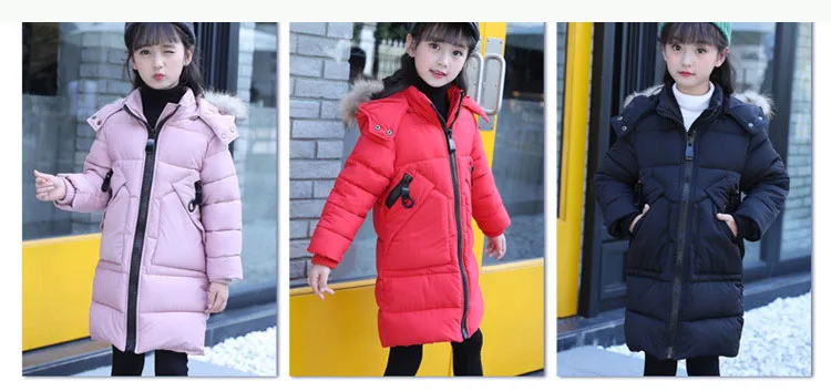 new 2017 winter girls padded coats long clothes children solid hooded jackets for girl warm tops kids parka clothing 4 5 6 7 8 9 10 11 12 13 14 15 years little big teenage girl coat winter long  girls winter coats 2017 (31)