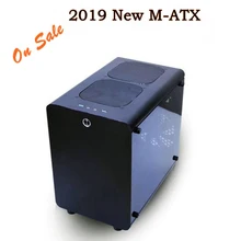 New micro ATX Gaming Computer Case PC desktop tower box chassis aluminuim housing transparent panel side for gamer enclosure New micro ATX Gaming Computer Case PC desktop tower box chassis aluminuim housing transparent panel side for gamer enclosure