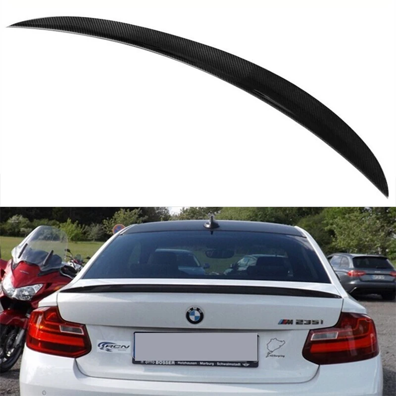 Performance style spoiler for F22 M235i coupe carbon fiber rear trunk
