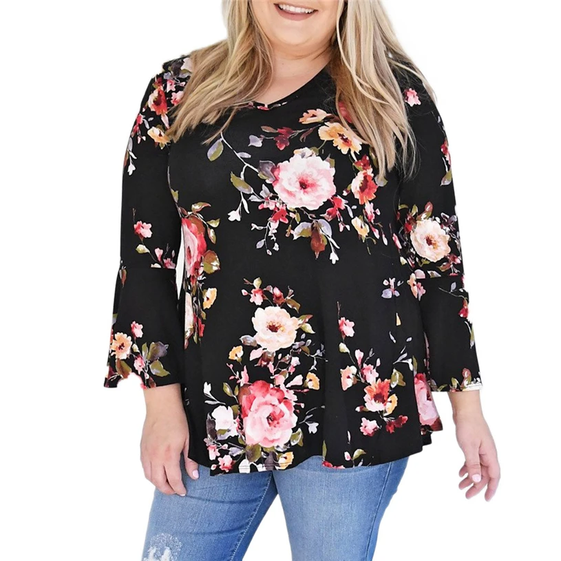 Women Autumn Casual pastel goth long sleeve Floral