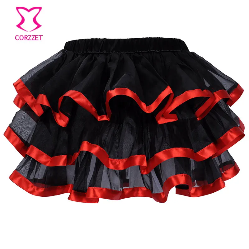 Hot Red Lips Pattern Black Satin Overbust Gothic Corset Dress Burlesque Bustier Tutu Skirt Corpetes E Espartilhos Para Festa Hot Red Lips Pattern Black Satin Overbust Gothic Corset Dress Burlesque Bustier Tutu Skirt Corpetes E Espartilhos Para Festa