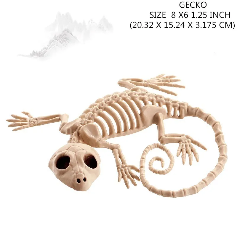 

High Qualtity Skeleton Gecko/Snake Skeleton Bones for Horror Halloween Party Bar Home Decoration Accessories Decoration