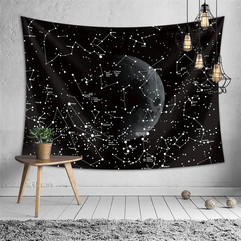 

Galaxy mandala hanging tapestry wall art carpet bedroom living room decoration hippie sandy beach rug yoga mat sleeping pad A45