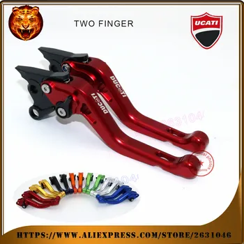 

For DUCATI MS4 MS4R M900 M1000 900SS 1000SS motor red black orange motobike Motorcycle Adjustable Short Brake Clutch Levers Logo