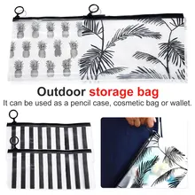 Косметичка 1 шт. waterproof Женская водонепроницаемая косметичка из ПВХ, полупрозрачный органайзер для макияжа, набор для хранения, косметичка для путешествий