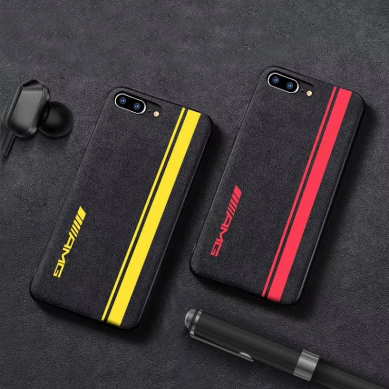 

Luxury limited edition Motorsport AMG Case For iPhone 8 7 6 6S Plus X XS Max XR leather Furcover Plush Car Phone Cover Coque