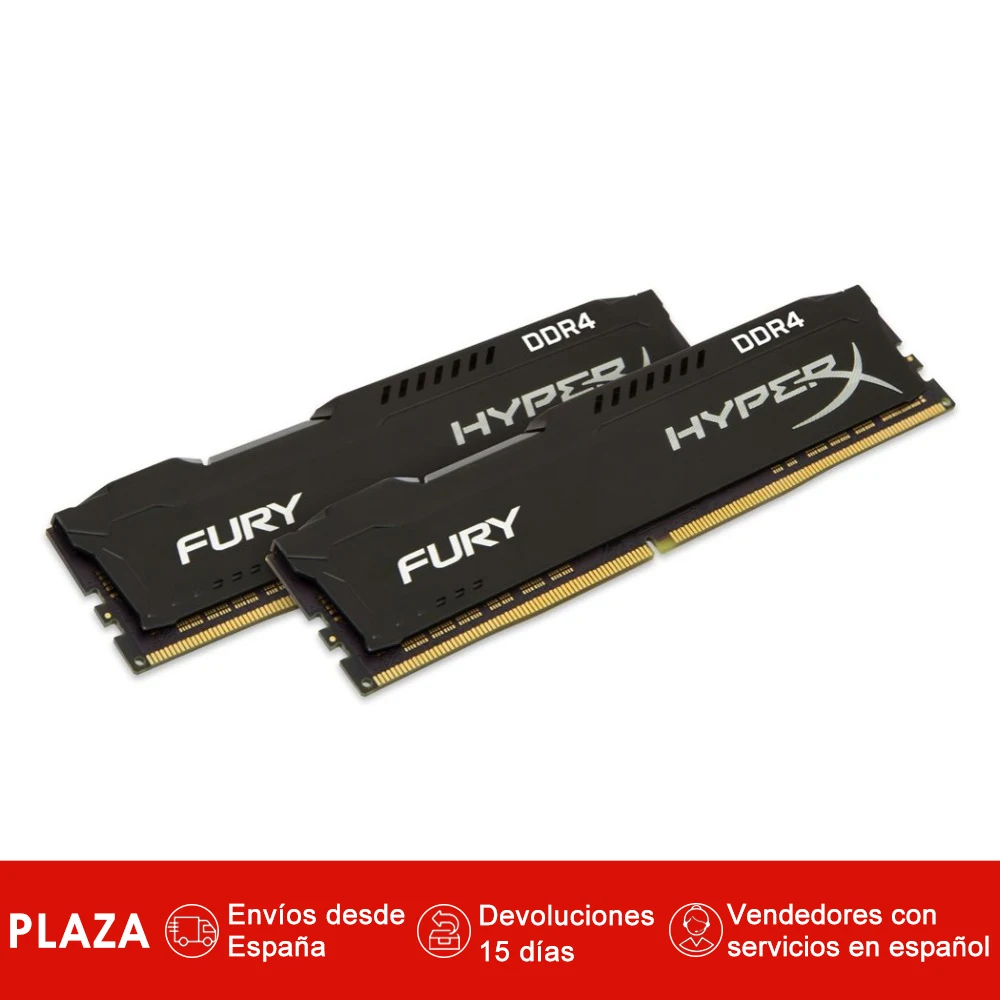 

HyperX FURY Black 32GB DDR4 3200 MHz Kit, 2 x 16 GB, 288-pin DIMM, Black