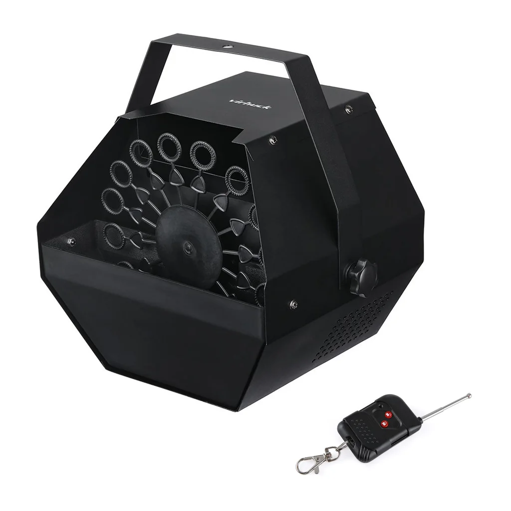 

Virhuck Upgraded Professional Wireless Remote Control Automatic 2to1 Control Bubble Machine With High Output For Outdoor Wedding