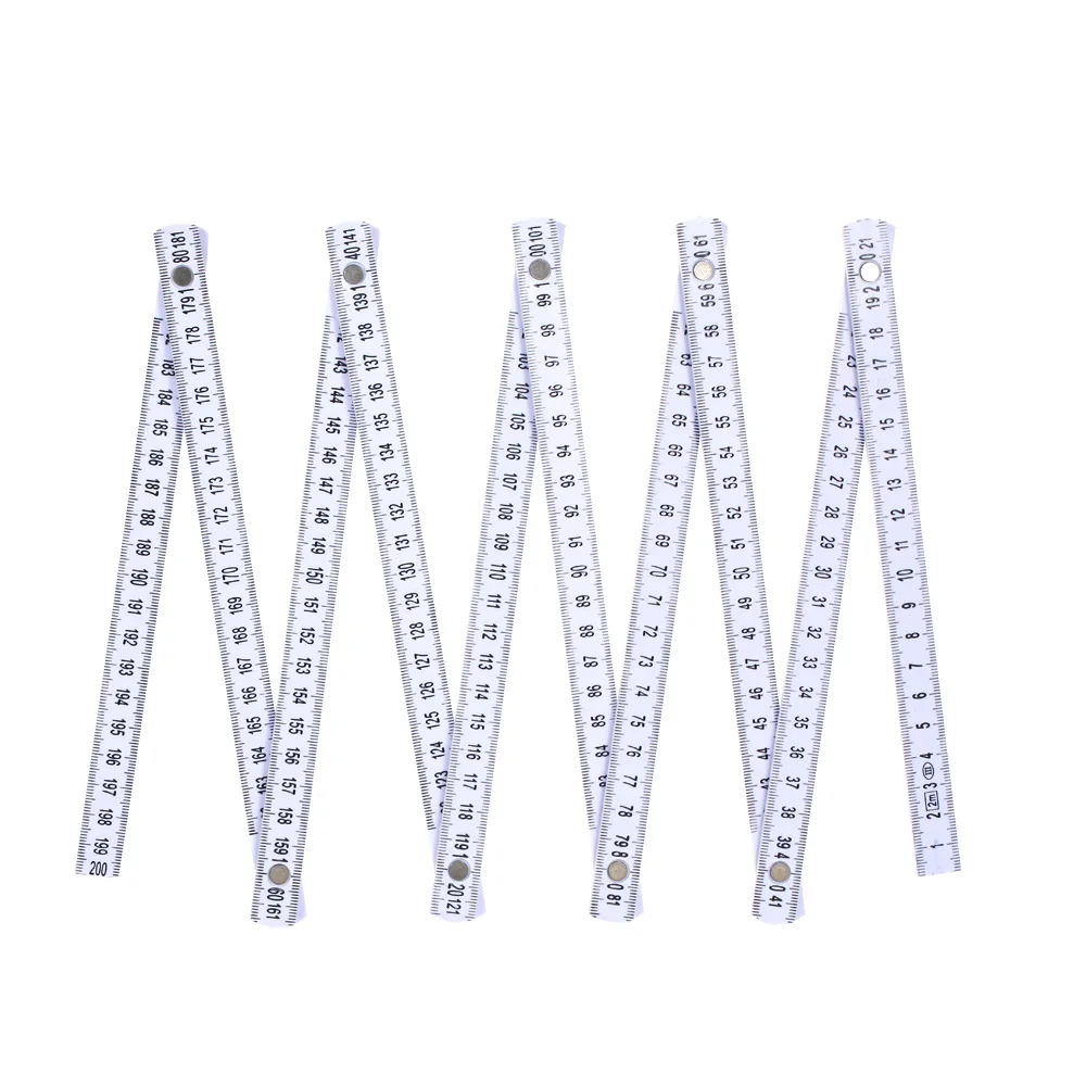 

2M Folding Ruler Slide Ten-Parts Fold Up Rulers Versatile Inside Reading Carpenter Education Meter Lightweight Measuring Tool