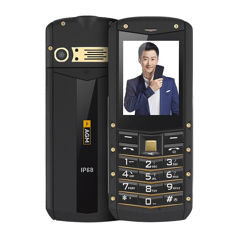 

AGM M2 IP68 Rugged Waterproof Shockproof Phone GSM Dual SIM Card Bluetooth FM Old man Student Child Business Russian Keyboard