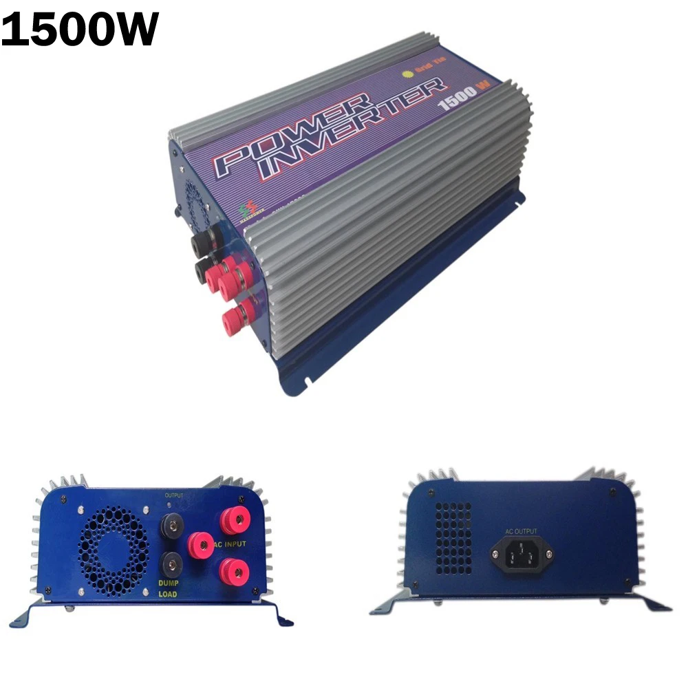 1500W mppt grid tie inverters for 3phase AC 45 90V wind turbine with