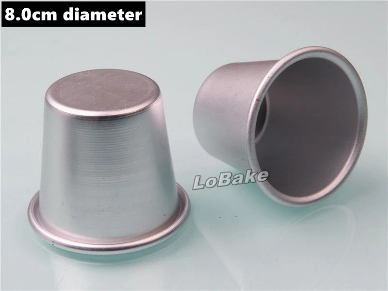 (5pcs/lot) 8.0 top diameter cups mug shape aluminium jelly pudding tarte candy cake moule patisserie for DIY kitchen accessories | Дом и сад