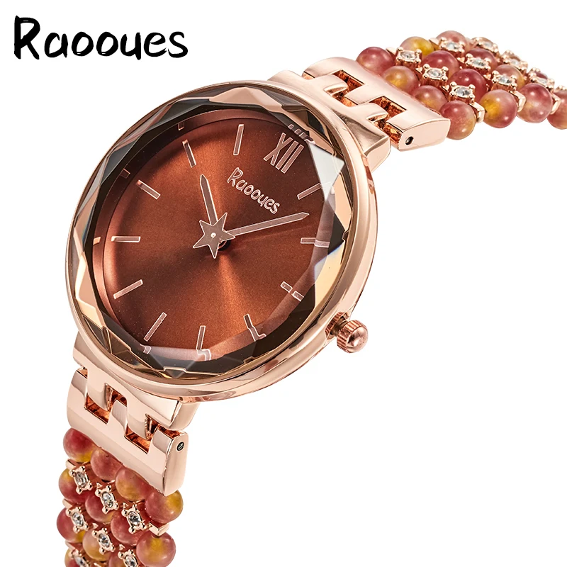 

Women Watch viger brand quartz watch two pointers Waterproof agate adornment strap Wristband girl bracelet gift clock 1056