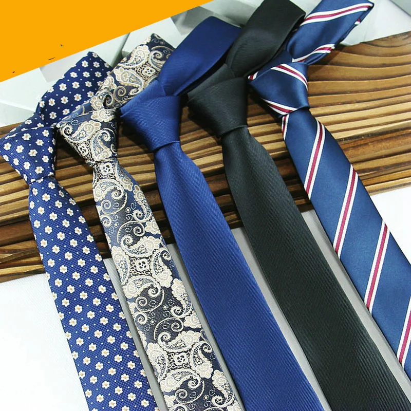 

Men's Polyester Jacquard Striped Arrow Business Casual Skinny Tie Necktie 6CM Ties For Men Slim Kravat Cravate Homme Cravat