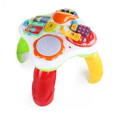 Сидячий и открывающийся Музыкальный детский столик для развивающих занятий, Детский обучающий стол для раннего развития SkoolToy