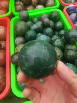 

50mm natural African green crystal ball healing ball