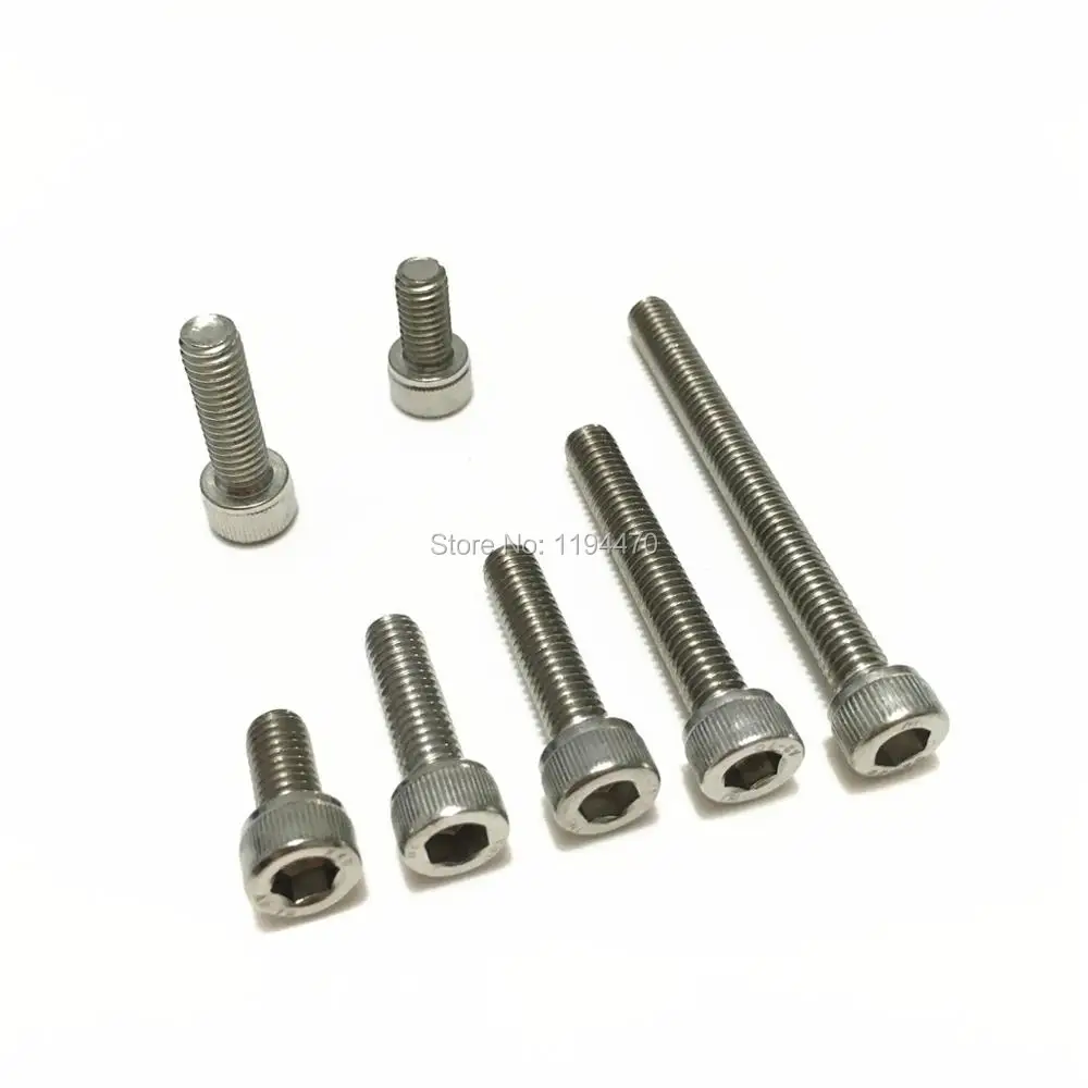 M1.4x8mm Acier Inox 304 vis à tête creuse DIN912 120pc