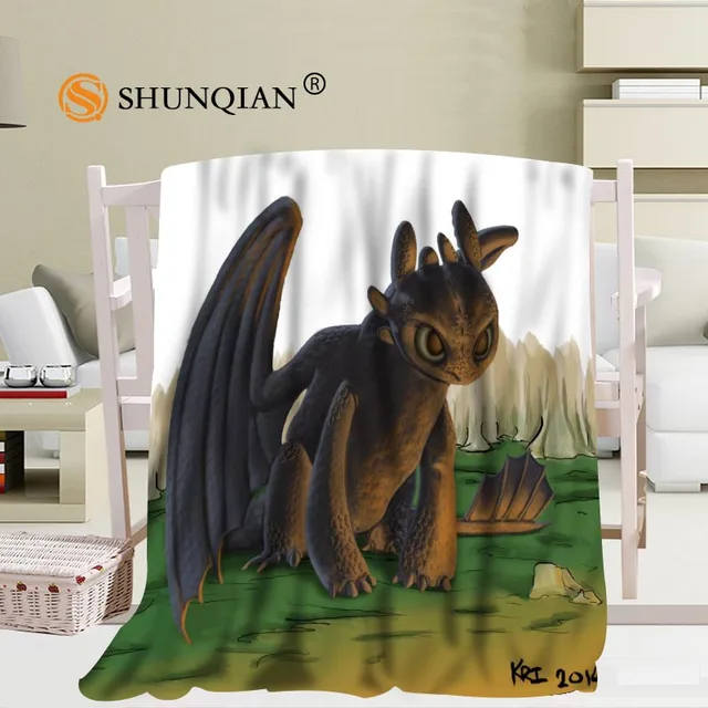 Custom How to Train Your Dragon Blanket Soft DIY Your Picture