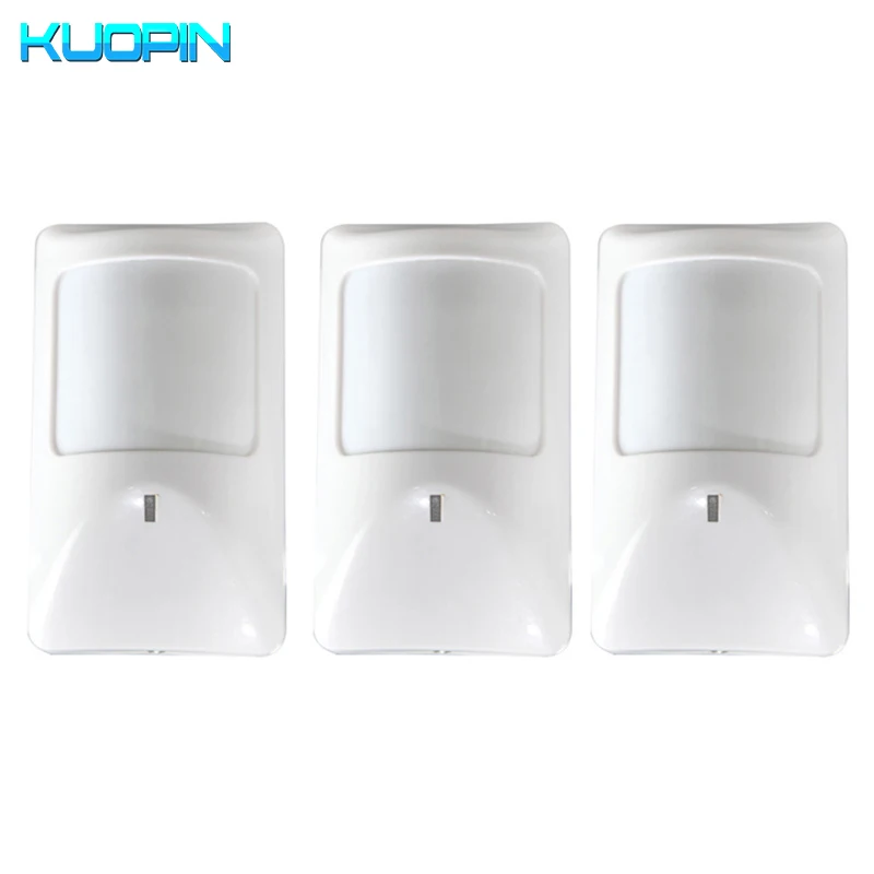 

Wired PIR Motion Sensor Detector For GSM Alarm System Multiple Optional PIR Motion Detector Work With All Wired GSM Alarm System