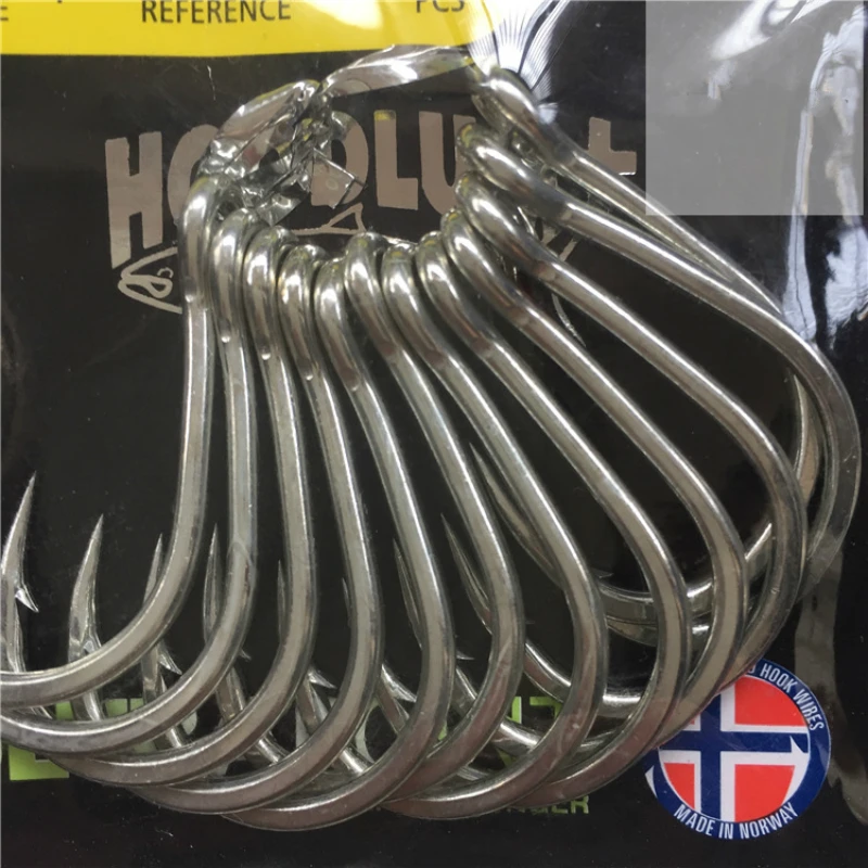 Anzol com Anel de Ferro Ganchos de Pesca Mustad Ganchos 10881 Ganchos Atum Iscas Jigbait Oceano Gaint Arenque Preto Fish Hooks Placa Jigging 4 Esporte e Lazer
