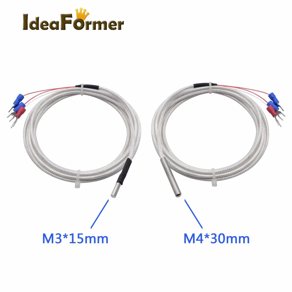 3D принтер Ultimaker 2 UM2 PT100 датчик термопары M3 * 15*2000 мм/M4*30*2000 мм длиной метра немецкий