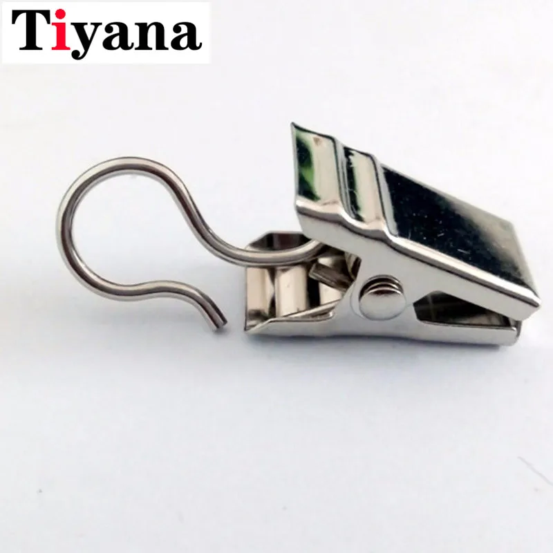 

30 PCS Metal hooks for curtains Steel small metal clip Hanging Bulldog Clips Clamps Pegs iron cast window curtain clips CP054D2