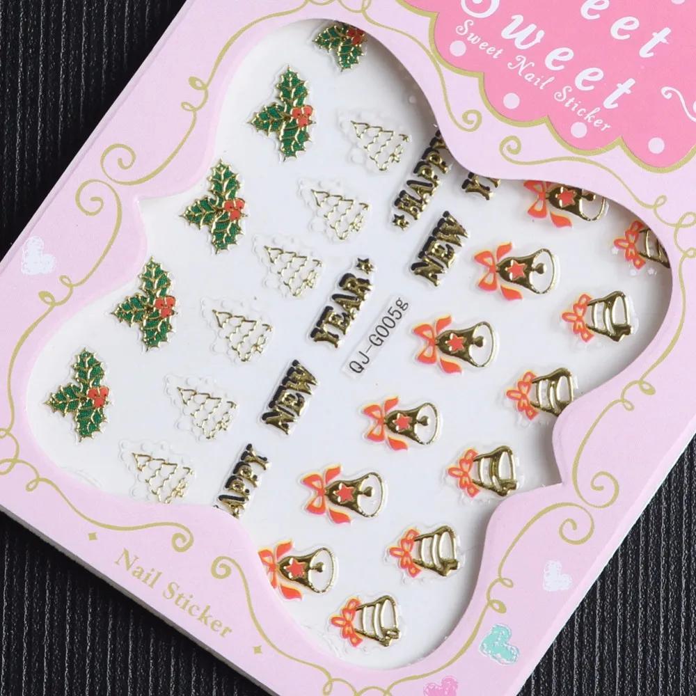 12 шт дизайн ногтей Рождество Мода Дизайн ногтей Снеговик Рождественский стиль полный Типсы ногтей Вода переводные наклейки стиль тоже