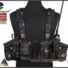 Emerson gear LBT 1961A-R Грудь Rig тактический жилет боевое снаряжение для страйкбола США нейлон Cordura EM2977MCBK мультикам черный