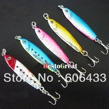 5 шт. рыболовные приманки наживка, джиг-приманка крючок Спиннер тройные приманки 14 г