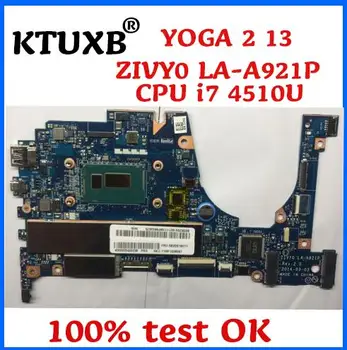 

KTUXB ZIVY0 LA-A921P motherboard for Lenovo YOGA 2 13 notebook motherboard CPU i7 4510U 8G RAM DDR3 100% test work