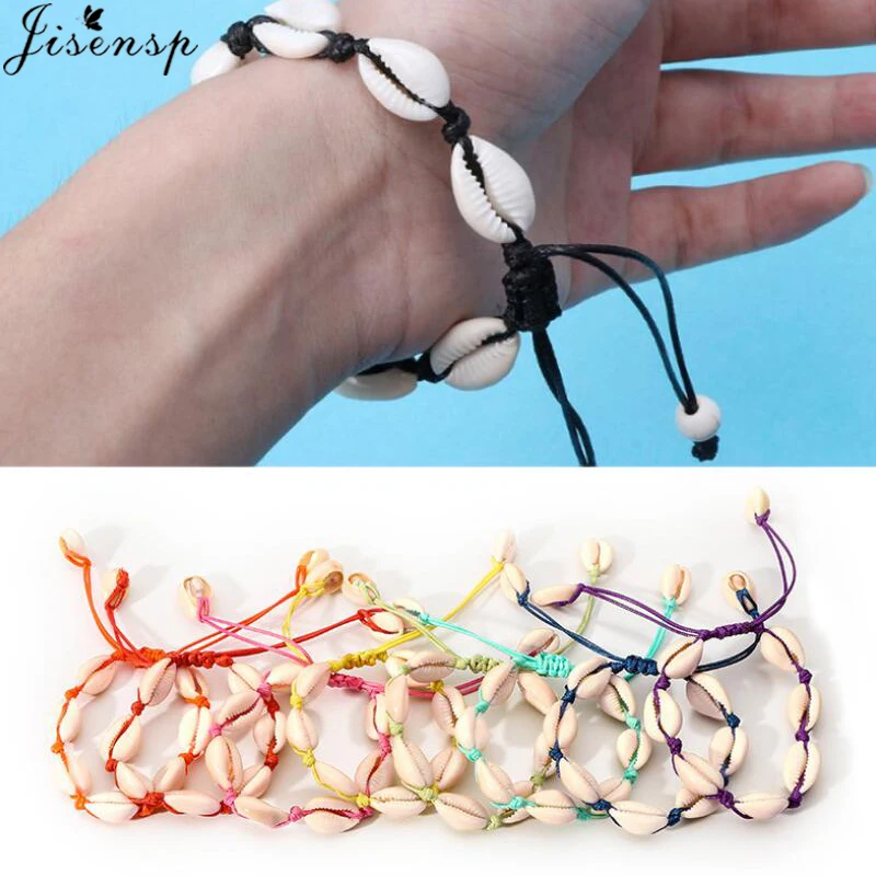 

Jisensp Natural Summer Style Seashell Bracelet Bohemian Beach Shells Bracelet Fashion Jewelry for Women Girls Travel Gift 2019