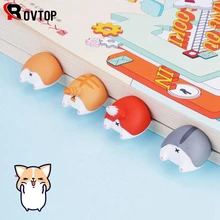 Rovtop симпатичная мультяшная Собака Кошка Хомяк лиса попка закладки Новинка книга чтение пункт креативный подарок для детей канцелярские принадлежности
