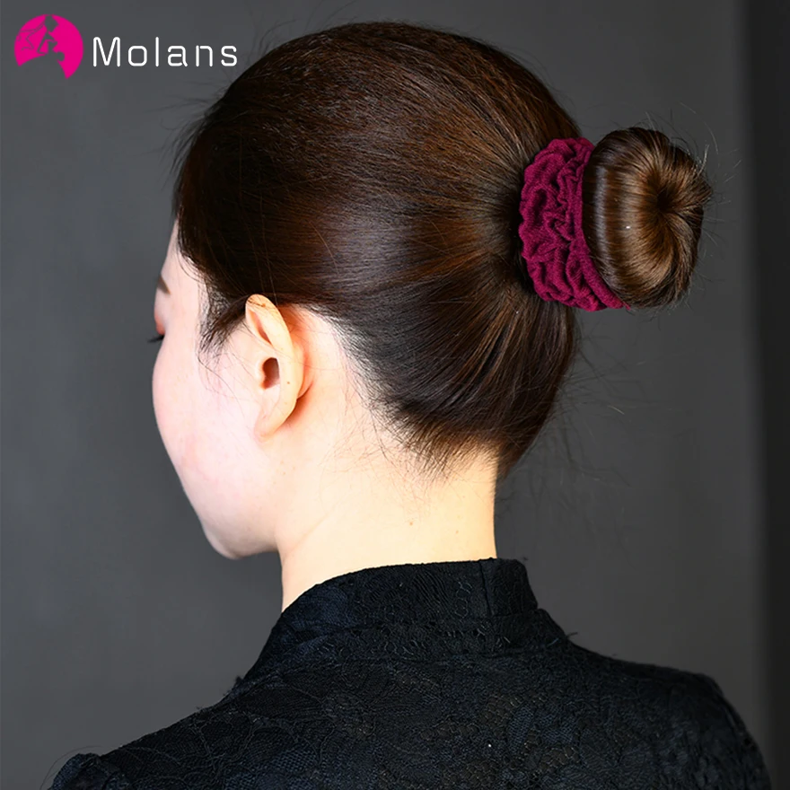 

Molans New High Elastic Scrunchies Seamless Double Pleated Towel Hair Ring Korean 35cm Korean Wrinkled Hair Ropes Chic Headpiece