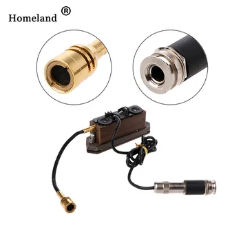 

Guitar Soundhole Pickup Accessories Wood Color Rosewood Acoustic Guitar Dual Coil Soundhole Pickup with Microphone