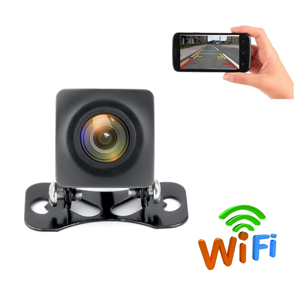 

Wireless Car Backup Wifi Rear View Camera Rearing Camera 150 Degree With Waterproof Function HD Night Vision For iPhone Android