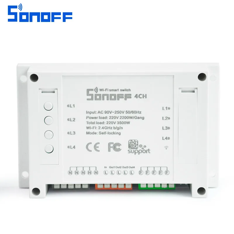 Sonoff 4CH модули автоматизации wifi переключатель умный беспроводной вкл/выкл пульт