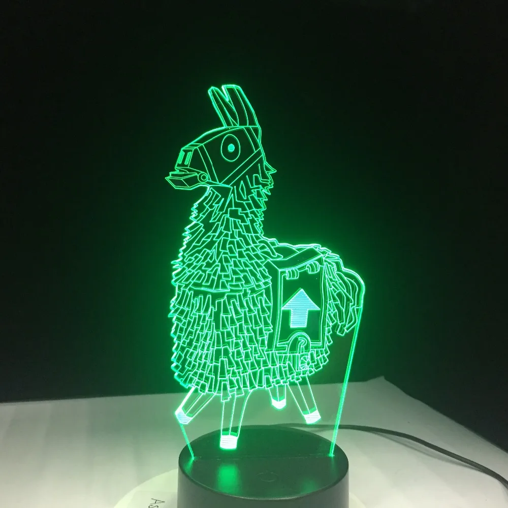  Souvenir Gift Llama 7 Colors Touch Table Desk Light 3D LED Lava Lamp Acrylic Illusion Room Atmosphe - 32920080001