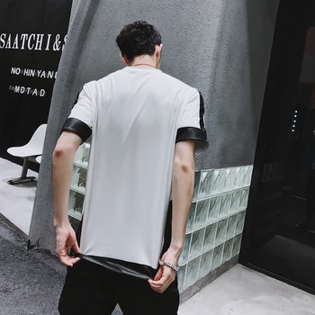 

Super Handsome Youthful Street Style Men's Short Sleeves Fahion Casual Tees Summer Cool Personality Sleeve Shirt Trend Male