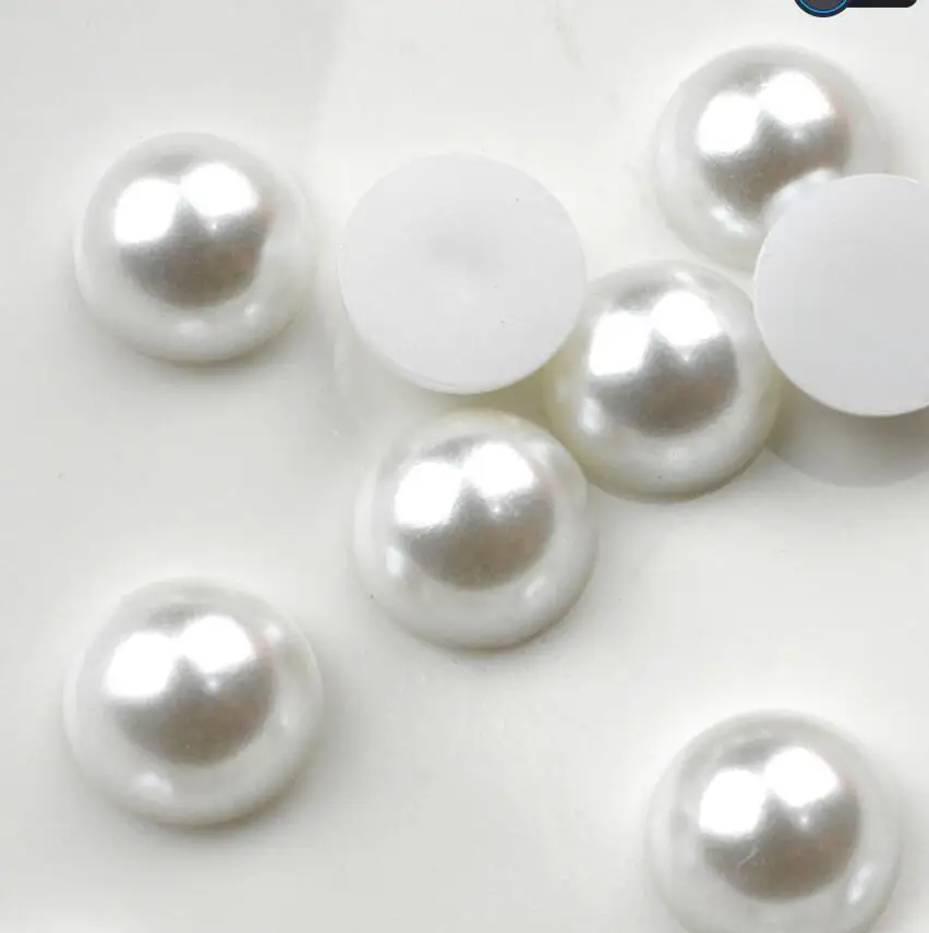 

FLTMRH 16MM 31PCS Flatback Half Round Plastic ABS Imitation Pearl Beads For Delry Craft Scrapbook Decoratio