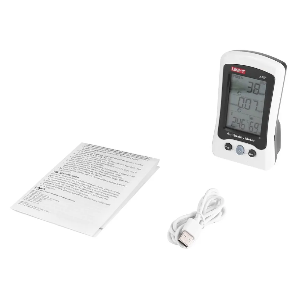 

UNI-T HCHO PM2.5 Air Quality Monitor Analyzer Temperature Humidity Tester Gas Detector Environmental Meter Digital Thermometer