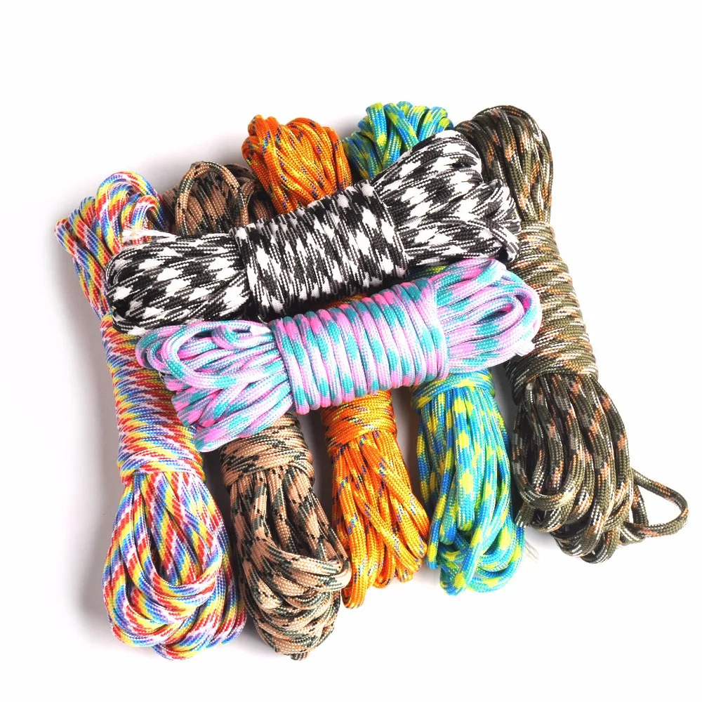 جودة عالية Paracord في 550 المظلة الحبل الحبل حبل مل المواصفات النوع الثالث 7 حامل تسلق التخييم بقاء حبل