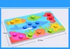 Tablero de cognición Montessori para niños, juguete educativo de madera, rompecabezas para aprendizaje temprano, juego de partido de Color ► Foto 3/6