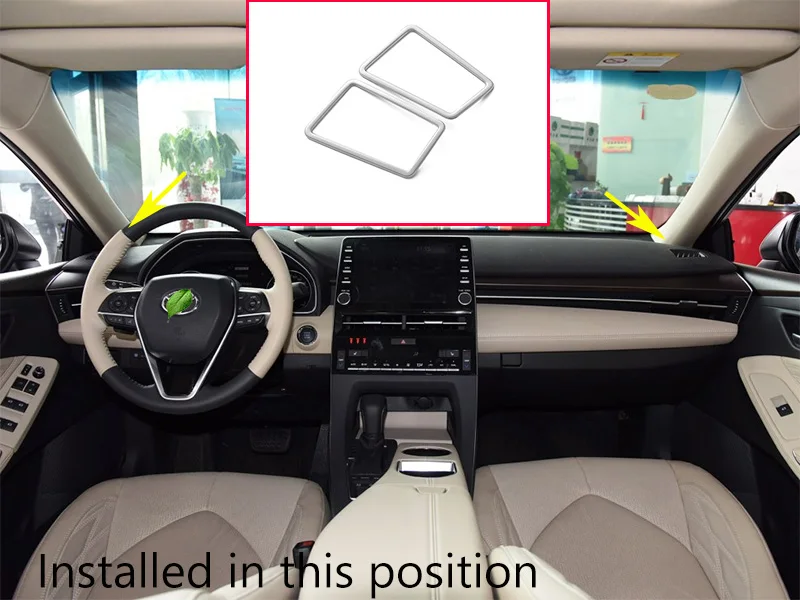 Автомобильная приборная панель A Pillar Air Outlet Vent Trim Frame Sticker Styling 2 шт./компл. для Toyota