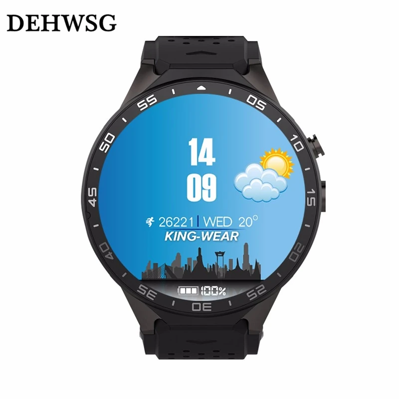 

DEHWSG 2017 Hot smart watch kw88 Android 5.1 MTK6580 1.39 inch AMOLED Screen support 3G WiFi GPS watch phone For Samsung Huawei