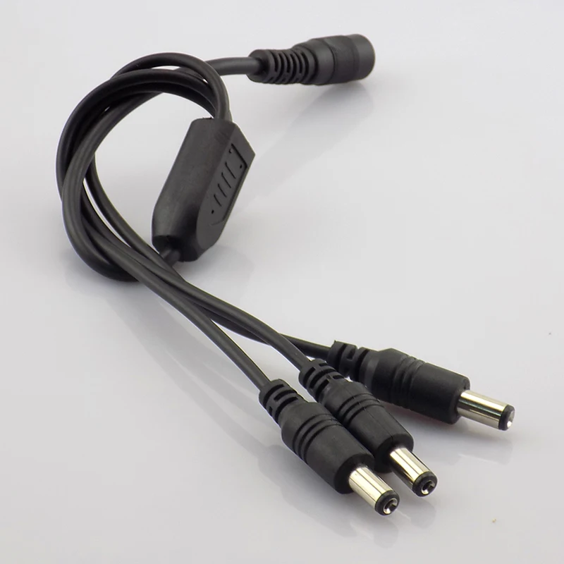 

Gakaki 50pcs 2.1*5.5mm Female to Male Splitter Cable for CCTV Camera Accessories DC Power Supply Cable 12V Pigtail Surveillance