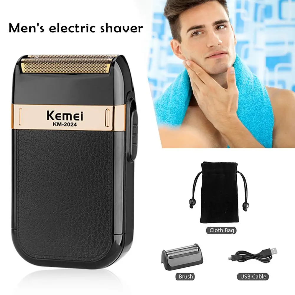

KM-2024 Electric Shaver Reciprocating Travel Razor Body Wash USB Charging